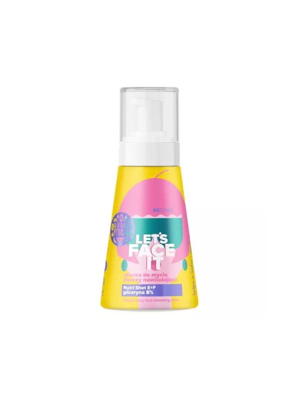 Farmona Tutti Frutti Let's Face It Moisturizing Facial Cleansing Foam with Glycerin 8% + Nutri Shot E + F 250 ml