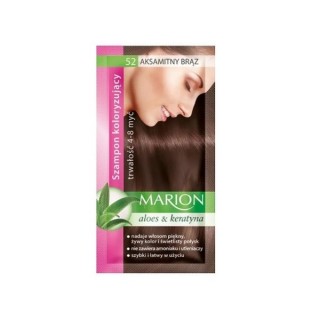 Marion Coloring shampoo with aloe extract 4-8 washes /52/ Velvet brown 40 ml