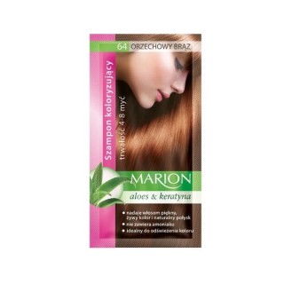 Marion Coloring shampoo with aloe extract 4-8 washes /64/ Nut Brown 40 ml