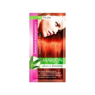 Marion Coloring shampoo with aloe extract 4-8 washes /92/ Titian 40 ml