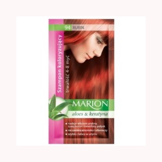 Marion Färbeshampoo mit Aloe-Extrakt 4-8 Wäschen /94/ Rubin 40 ml