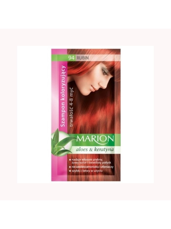 Marion Kleurshampoo met aloë-extract 4-8 wasbeurten /94/ Rubin 40 ml