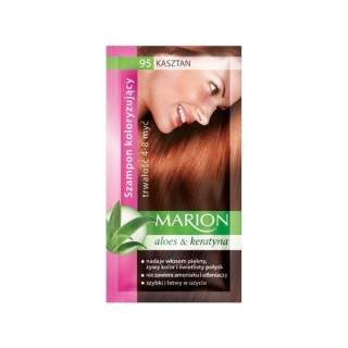 Marion Coloring shampoo with aloe extract 4-8 washes /95/ Chestnut 40 ml