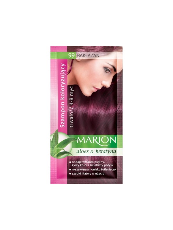 Marion Kleurshampoo met aloë-extract 4-8 wasbeurten /99/ Aubergine 40 ml