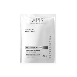 Маска з водоростей Apis Platinum Gloss Platinum з трипептидом міді та ніацинамідом 20 г