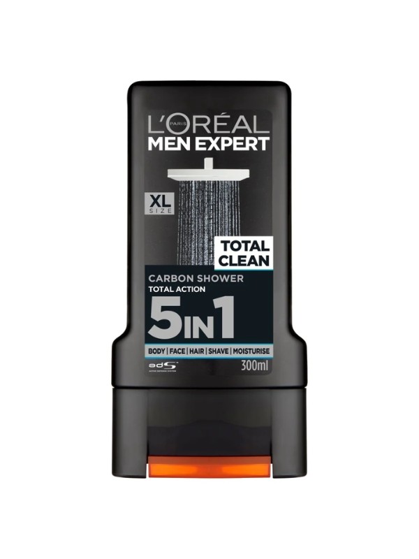 Чоловічий гель для душу Loreal Men Expert Total Clean 300 мл