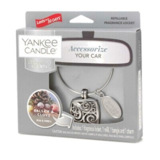 Yankee Candle Car Charming Scents car fragrance Set with refill Balsam & Clove1 piece