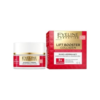 Eveline Lift Booster Collagen Stark straffende Creme – Faltenfüller 50+ 50 ml