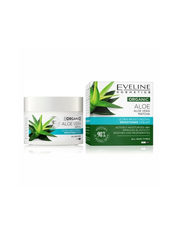 Eveline Organic Aloe Ultra-hydraterende, gladmakende gezichtscrème 50 ml