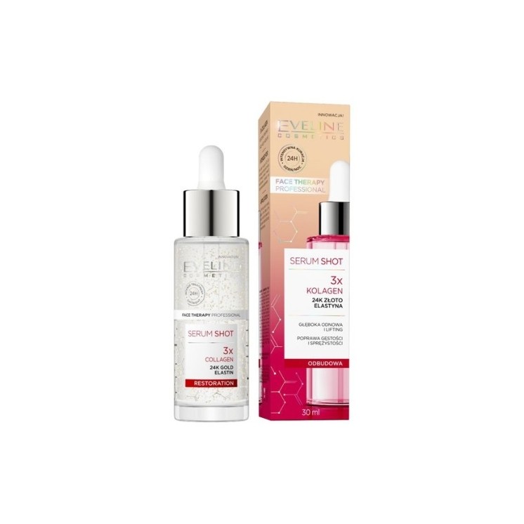 Eveline Serum Shot Regenerating Treatment for Face, Neck and Décolletage 3x Collagen 30 ml