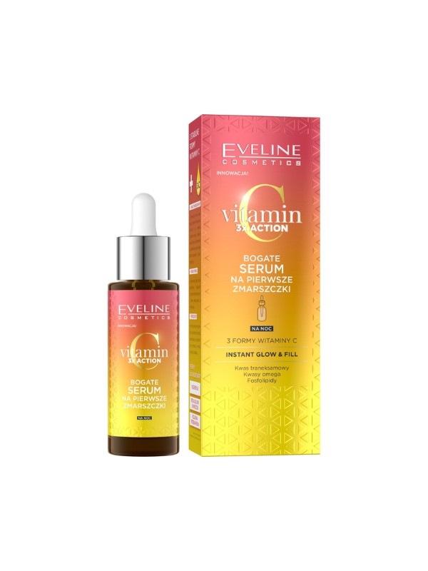 Serum для обличчя Eveline Vitamin C 3x Action Anti-Wrinkle 30 мл