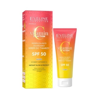 Eveline Vitamin C 3x Action Зволожуючий і захисний крем для обличчя з фільтром SPF50 30 мл