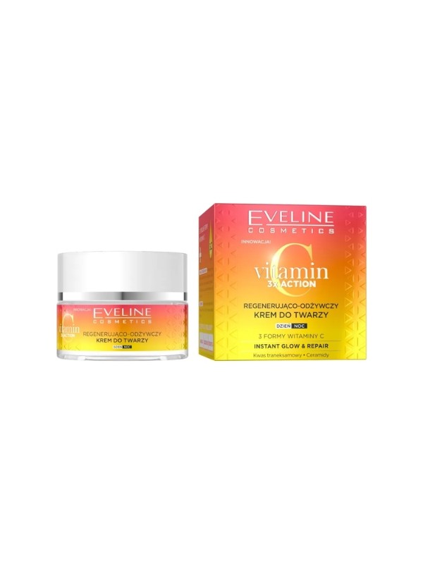 Eveline Vitamin C 3x Action Відновлюючий і живильний крем для обличчя денний і нічний 50 мл