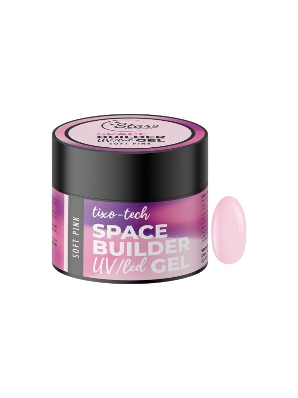 Гель для нарощування нігтів Stars from the Stars Space Bulider Gel UV/ LED Soft Pink 12 г