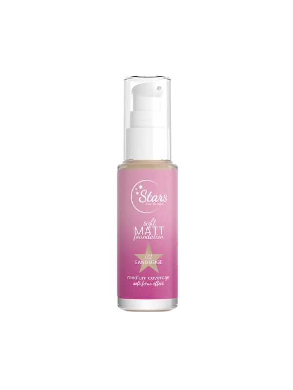 Stars from the Stars Soft Matt Foundation mattierende Gesichtsgrundierung /02/ Sand Beige 30 ml