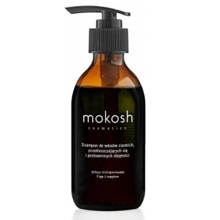 Mokosh Shampoo for low porosity, thin, oily and volumeless hair Fig with Charcoal 200 ml