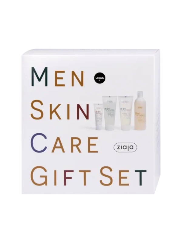 Ziaja Men Skin Care Gift Set 2x Douchegel 300 ml + Douchegel 400 ml + Aftershavebalsem 80 ml