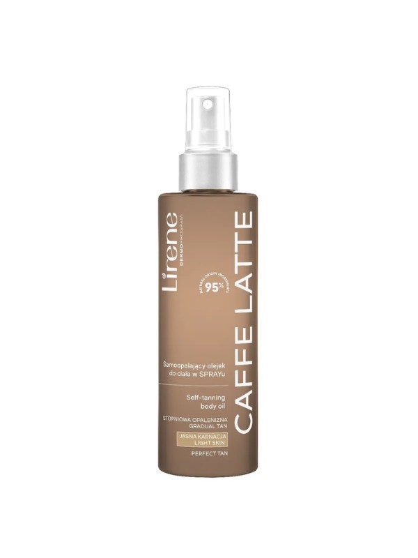 Lirene Self Tanning Body Oil масло для автозасмаги Caffe Latte спрей 190 мл