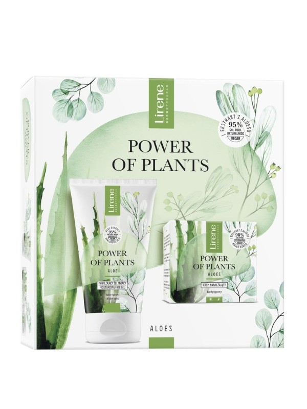 Lirene Power of Plants Aloe Набір: Крем для обличчя 50 мл + Крем для рук 75 мл