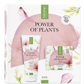 Lirene Power of Plants Rose Set: Gesichtscreme 50 ml + Körperlotion 200 ml