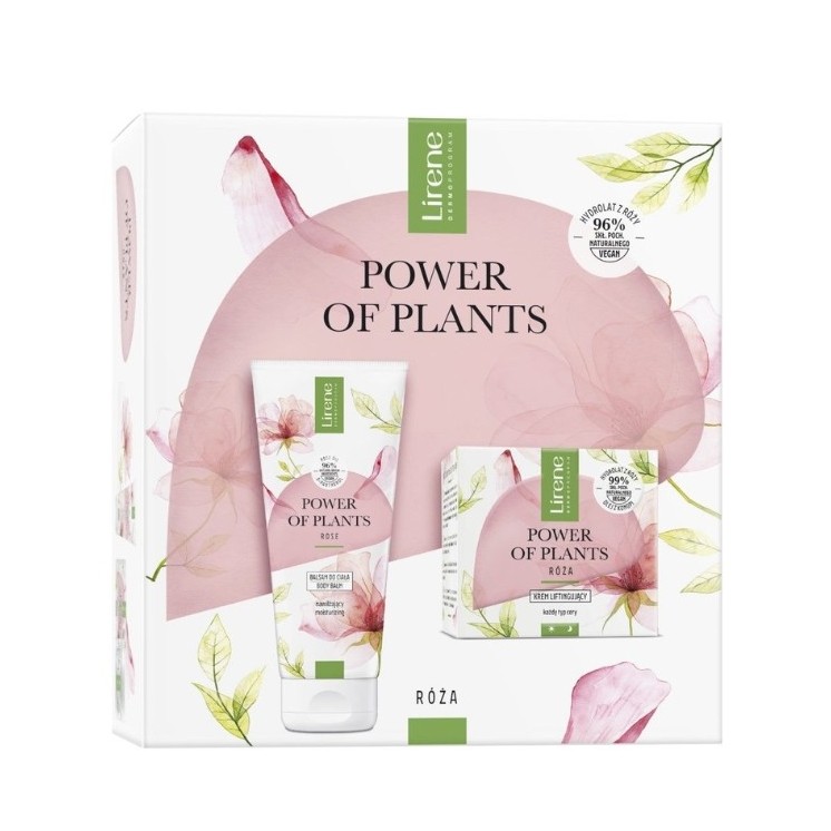 Lirene Power of Plants Rose Set: Face cream 50 ml + Body lotion 200 ml