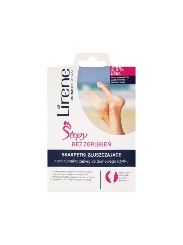 Lirene Exfoliating Socks Professionele behandeling voor thuisgebruik, 1 paar