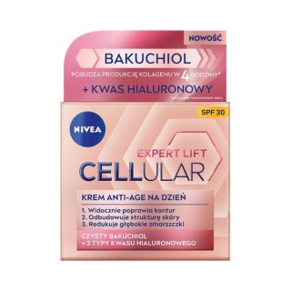 Денний антивіковий крем для обличчя Nivea Cellular Expert Lift Bakuchiol SPF30 50 мл