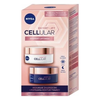 Подарунковий набір Nivea Cellular Expert Lift Anti-Aging Денний крем для обличчя SP30 50 МЛ+ Нічний крем для обличчя 50 мл