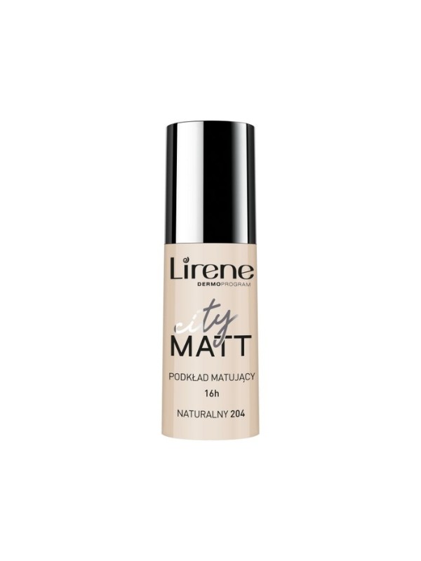 Lirene City Matt Matterende en Gladmakende Gezichtsvloeistof /204/ Natuurlijk 30 ml