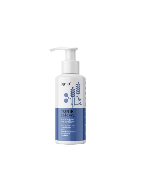 Lynia Exfoliating and brightening gel tonic with almond acid 5 % and gluconolactone 4% 100 ml