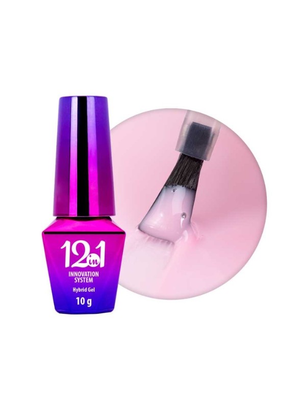 MollyLac 12in1 Innovation Hybrid Gel Candy Pink Hybrid Base 10 г