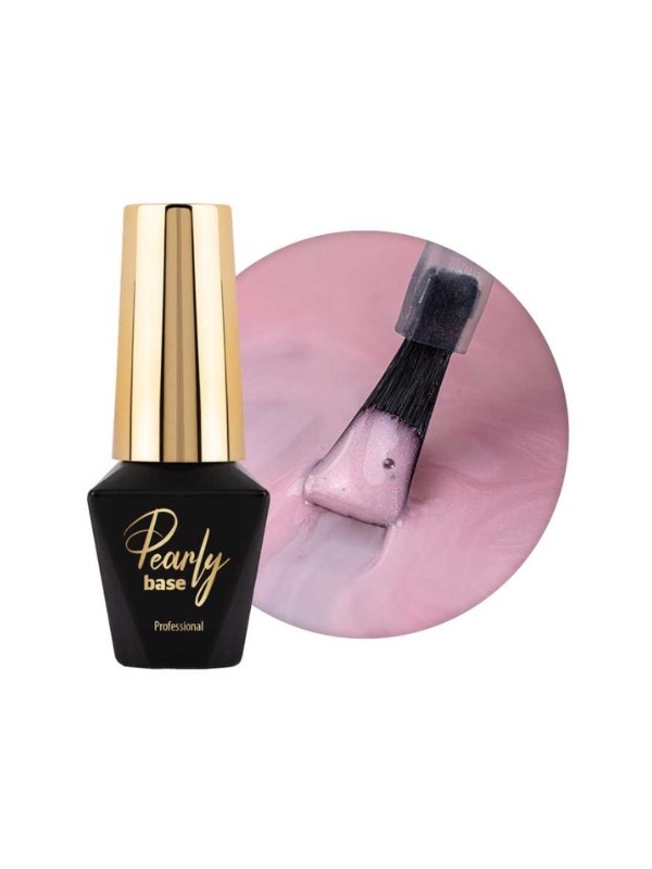 База для нігтів MollyLac Pearly Base нарощування Orchid 10 г