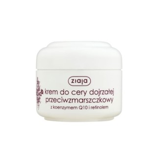 Ziaja Crème Anti-Rides Peaux Matures Coenzyme Q10 et Retinol 50 ml