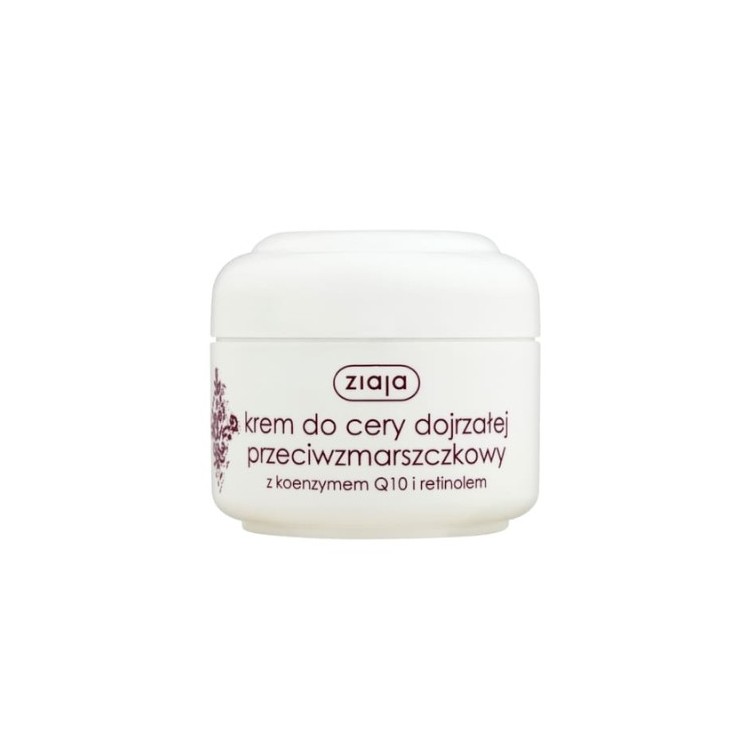 Ziaja Crème Anti-Rides Peaux Matures Coenzyme Q10 et Retinol 50 ml