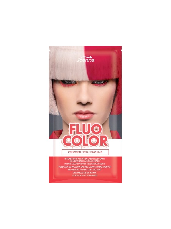 Joanna Fluo Color Haarkleuringsshampoo Rood 35 gr