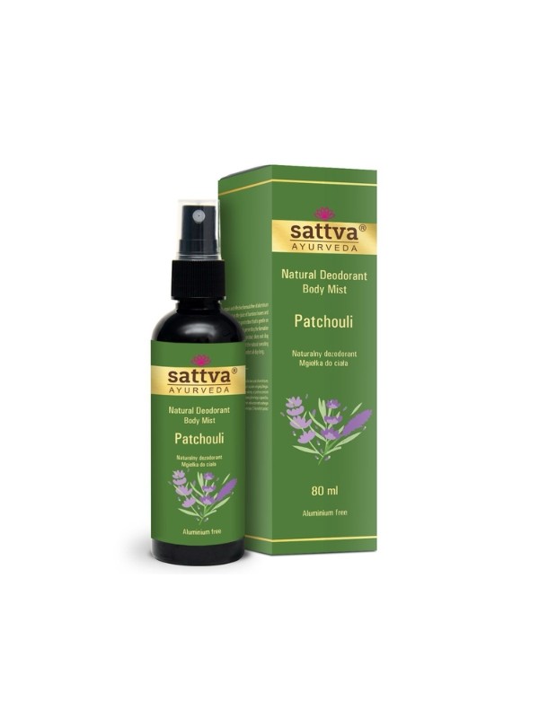 Sattva Ayurveda Patchouli natural Deodorant - body mist 80 ml