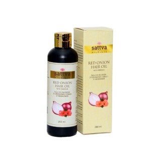 Sattva Ayurveda Haaröl mit roten Zwiebeln und Hibiskus, 100 ml