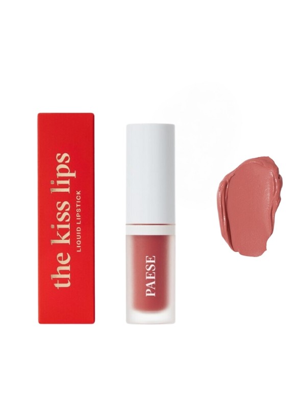 Paese The Kiss Lips Matte romige vloeibare lippenstift 02 Nude Coral 3,4 ml