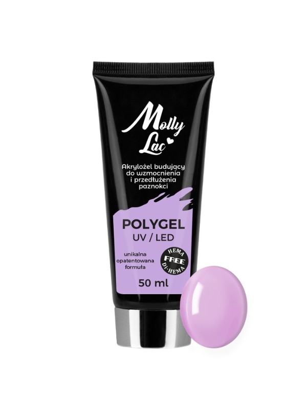 MollyLac Polygel Aufbau-Acrylgel Mollylac Hema/di-Hema Wild Orchid 50 ml