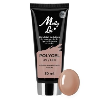 MollyLac Polygel akrylożel budujący Mollylac Hema/di-Hema Light Brown 50 ml 