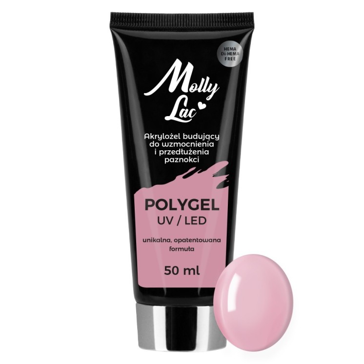 MollyLac Polygel Aufbau-Acrylgel Mollylac Hema/di-Hema French Pink 50 ml