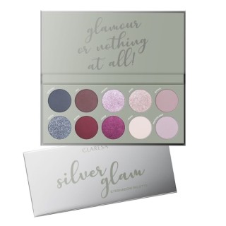 Claresa Silver Glam eye shadow palette 12 g