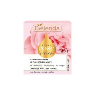 Bielenda Royal Rose Elixir Przeciwzmarszczkowy Krem do twarzy ujędrniający do cery wrażliwej 50+ 50 ml