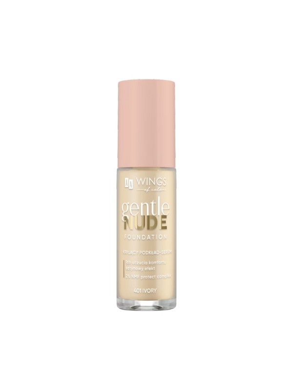 AA Wings of Color Gentle Nude Foundation Dekkend foundation- serum 401 Ivory 30 ml