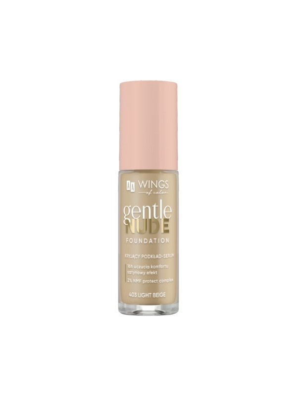 AA Wings of Color Gentle Nude Foundation Dekkend foundation Beige serum 403 Light 30 ml