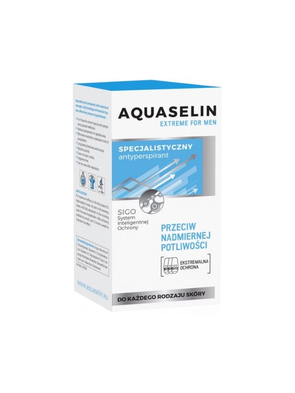 Aquaselin Extreme Men Roll-on tegen overmatig zweten 50 ml