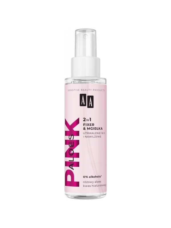 AA Aloes Pink Fixing and moisturizing spray 2in1 Fixer and mist 150 ml