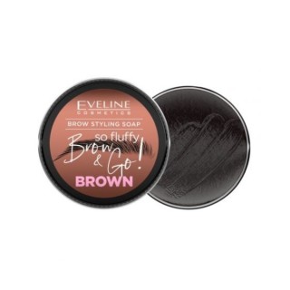 Eveline Brow&Go! Мило для укладання брів So Fluffy Brown 25 г