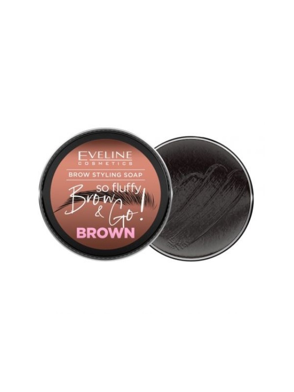 Eveline Brow&Go! Мило для укладання брів So Fluffy Brown 25 г