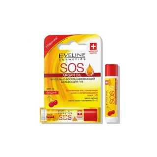 Eveline SOS odżywczo-regenerujący Balsam do ust SPF20 Cherry